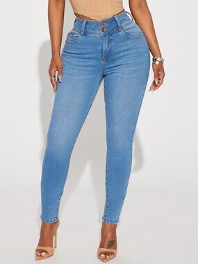 💛3 for $36💛 Fashion Nova Medium Wash Skinny Jeans